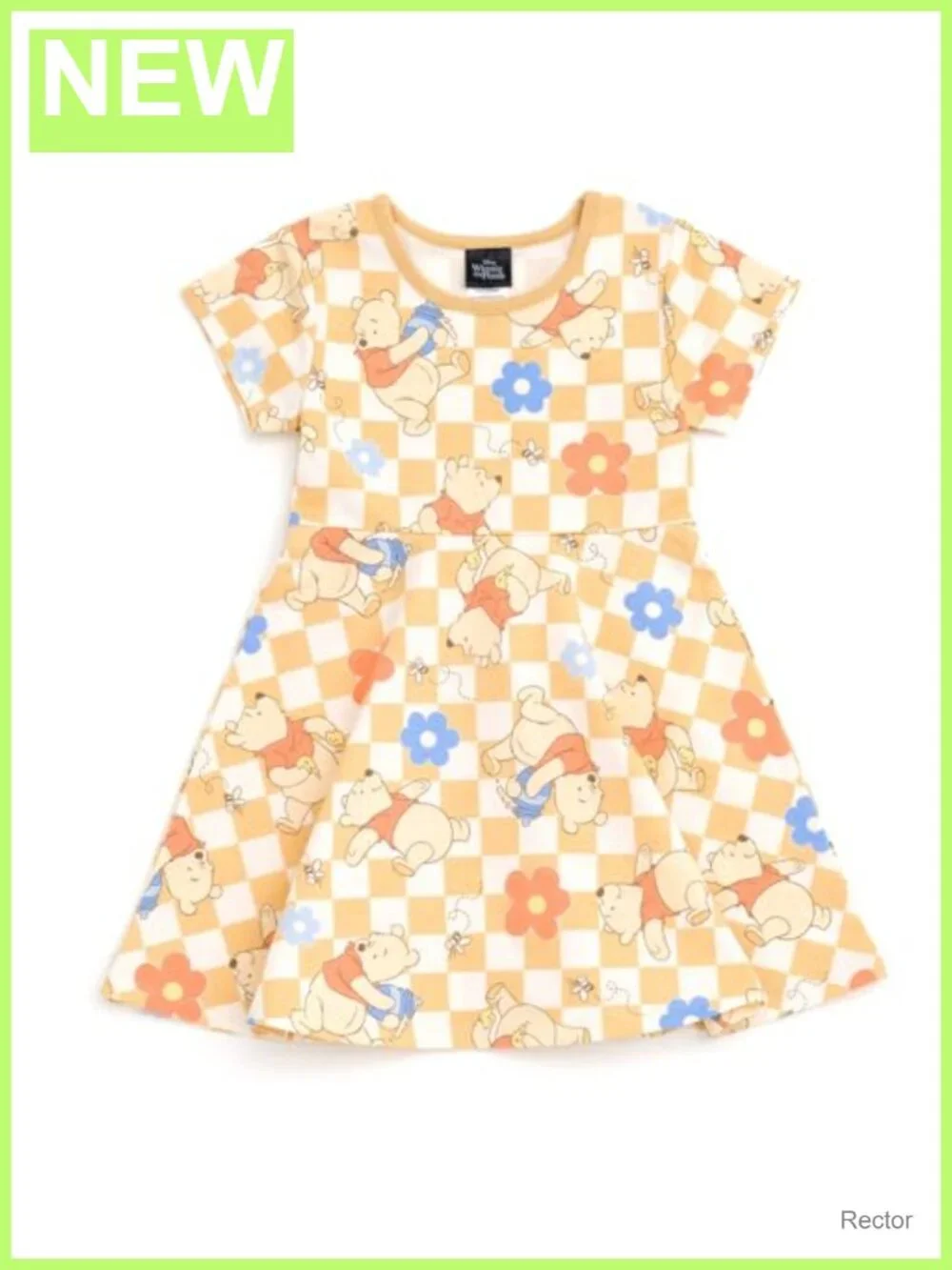Girls Short Sleeve Skater Dress Fit & Flare French Terry Pull-On